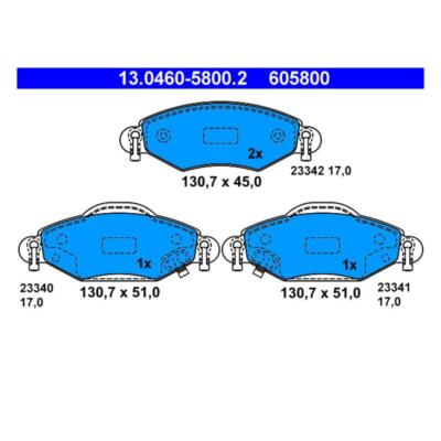 Pastiglie Freno Anteriori Originali Toyota Yaris 2006-2014, Codice 04465-YZZDS, Ricambio OEM - 3