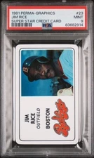1981 Perma-Graphics/Topps Credit Cards Jim Rice PSA 9