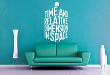 Dr. Who Tardis die cut vinyl decal sticker car auto window wall 22"