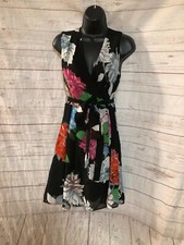 Kirna Zabête at Target Women’s Sleeveless Dress Belted Floral Black Size 10