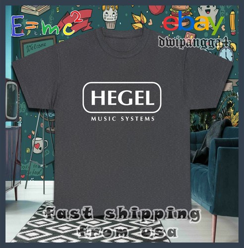 New Shirt Hegel Music System Logo Men's T-Shirt American Davis34 Tee-Shirt - Imagen 5 de 29