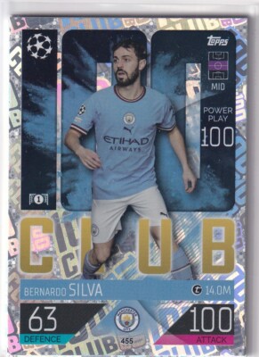 22-23 Topps BERNARDO SILVA シウバ 直筆サインカード ベルナルド シウバ Topps Merlin 直筆サイン - メルカリ