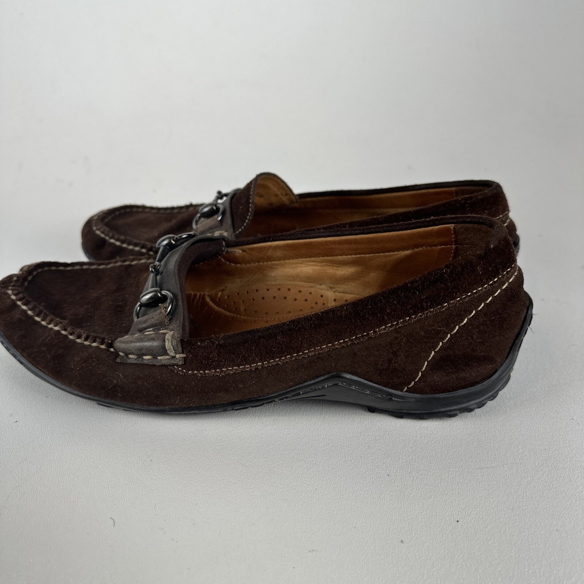 Martin Dingman Bit Loafers Mens 10.5 Brown Suede  Horsebit Driver Vibram Sole Martin Dingman Bill Safari Wild African Kudu Horse Bit  main image 2