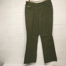 Tommy Jeans SZ 7/31” Hunter Green Saddle Stitch Design Cotton/ Spandex Jeans