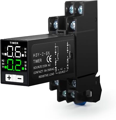 H3Y-2-SX Power on Delay Controller Digitalanzeige Zeitrelais 12V 24V 220V