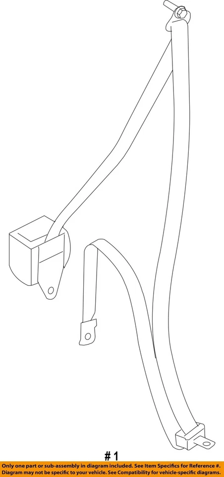 Used Front Right Seat Belt Front fits: 2012 Nissan Maxima bucket passenger retra Foto 4 de 4