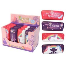 Fun Glasses Case - Sunglasses Case - Enchanted Princess and Rainbow Unicorn Desi