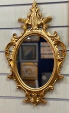 Specchio Specchiera Barocco Legno Foglia Oro Traforata Artistico fiorentino