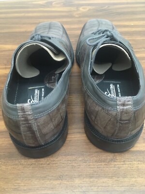 Giorgio Brutini leather Dress Shoes size 10M Giorgio Brutini Ostrich Slip On Loafers, Dress Shoes, Black  main image 4