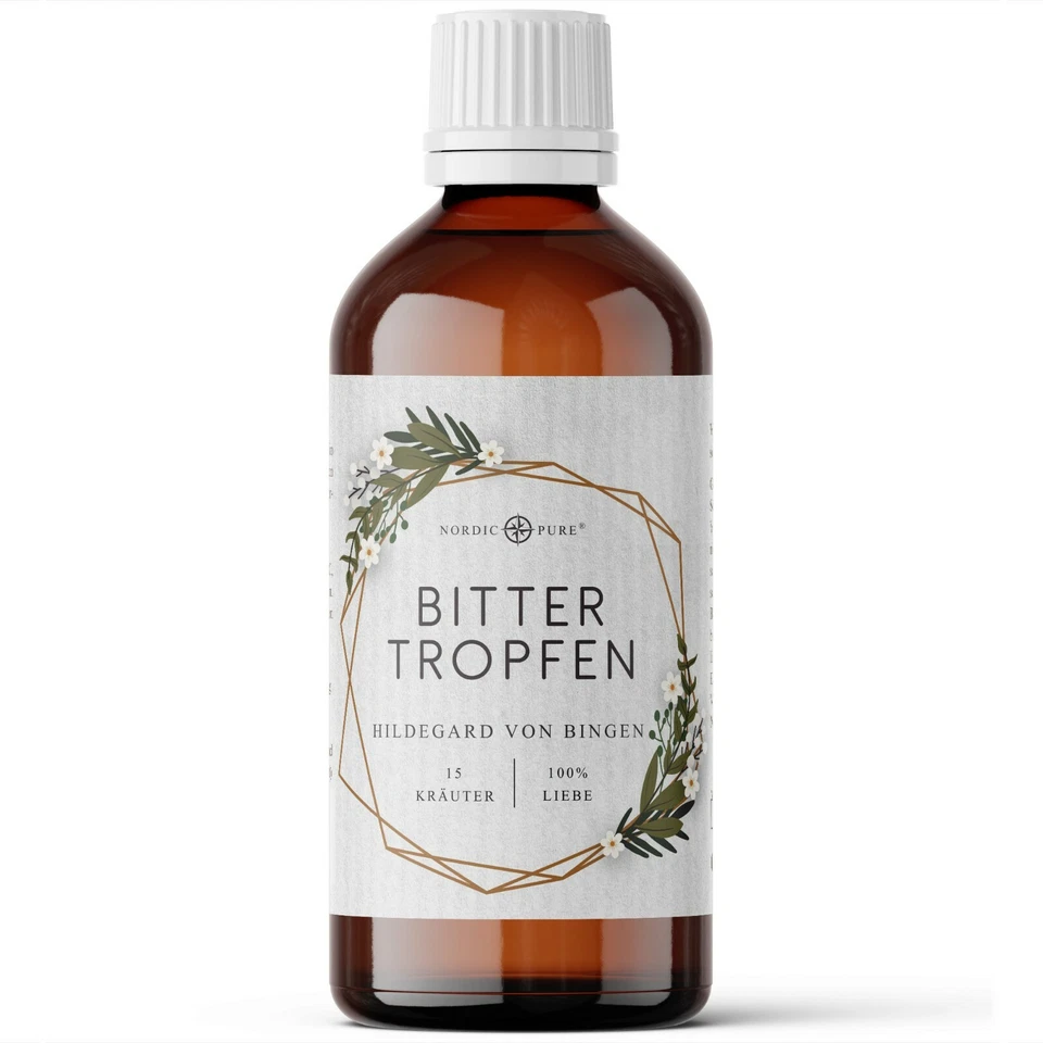 Bitterstoffe Bittertropfen nach Hildegard von Bingen, 100ml mit 15 Bitterkäutern - Bild 2 von 4