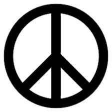 Peace Sign logo Decal Car Window Sticker Vinyl You Pick The Size  Color