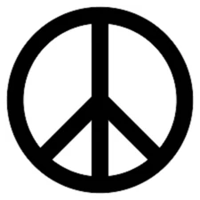 Peace Sign logo Decal Car Window Sticker Vinyl You Pick The Size & Color  