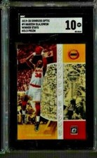 2019 Donruss Optic Hakeem Olajuwon Winner Stays Holo Prizm SGC 10