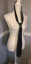 Brooks Brothers Makers Neck Tie 100% Silk Made in USA Blue Gold Check