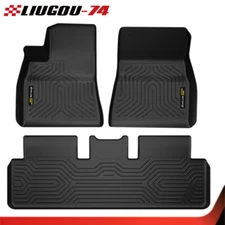 Fit For 2017-23 Tesla Model 3 All Weather Liner Carpets TPE Anti-Slip Floor Mats
