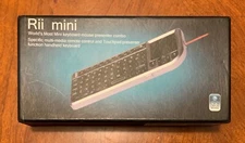 Rii tek Mini X1 Wireless Remote Keyboard Touchpad f/ Many Media Devices RT-MWK01