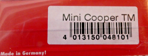 Herpa 048101 H0 1:87 Mini Cooper Tm Die St.John " New Original Packaging - Picture 2 of 2