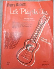 Harry Reisers Let's Play the UKE Sheet Music Book Chord Baritone Diagrams 1964