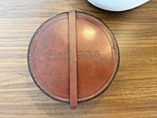 Victorian Leather Collar Box Case Antique Travel Case Home Decor