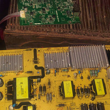 TCL TV Power Supply Board w/ Heatsinks For Parts/Not Working