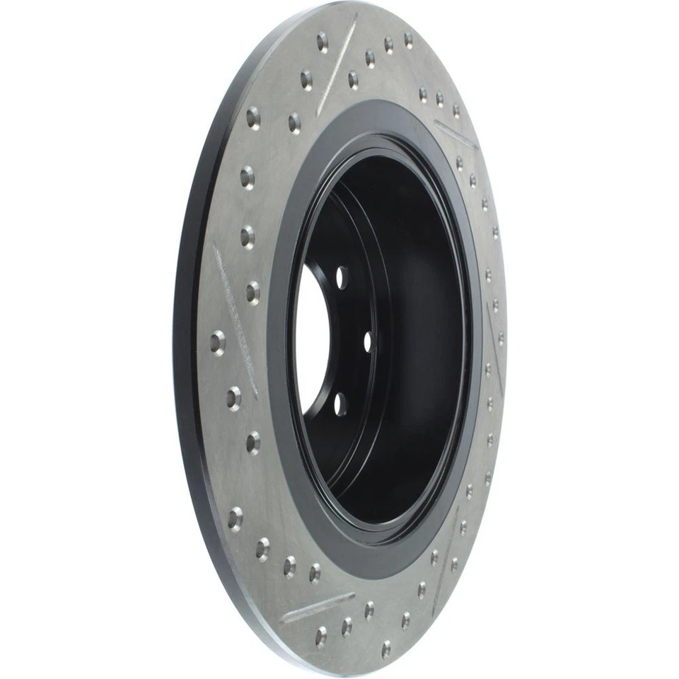 Rotor de freno de disco ranurado perforado trasero izquierdo StopTech 127,63069L para lanzador 08-16 Foto 4 de 4