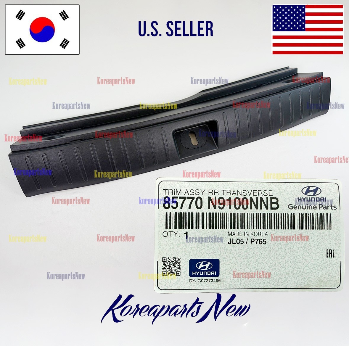 A REAR Tailgate Sill Trim Trunk Transverse ⭐GENUINE⭐ Hyundai