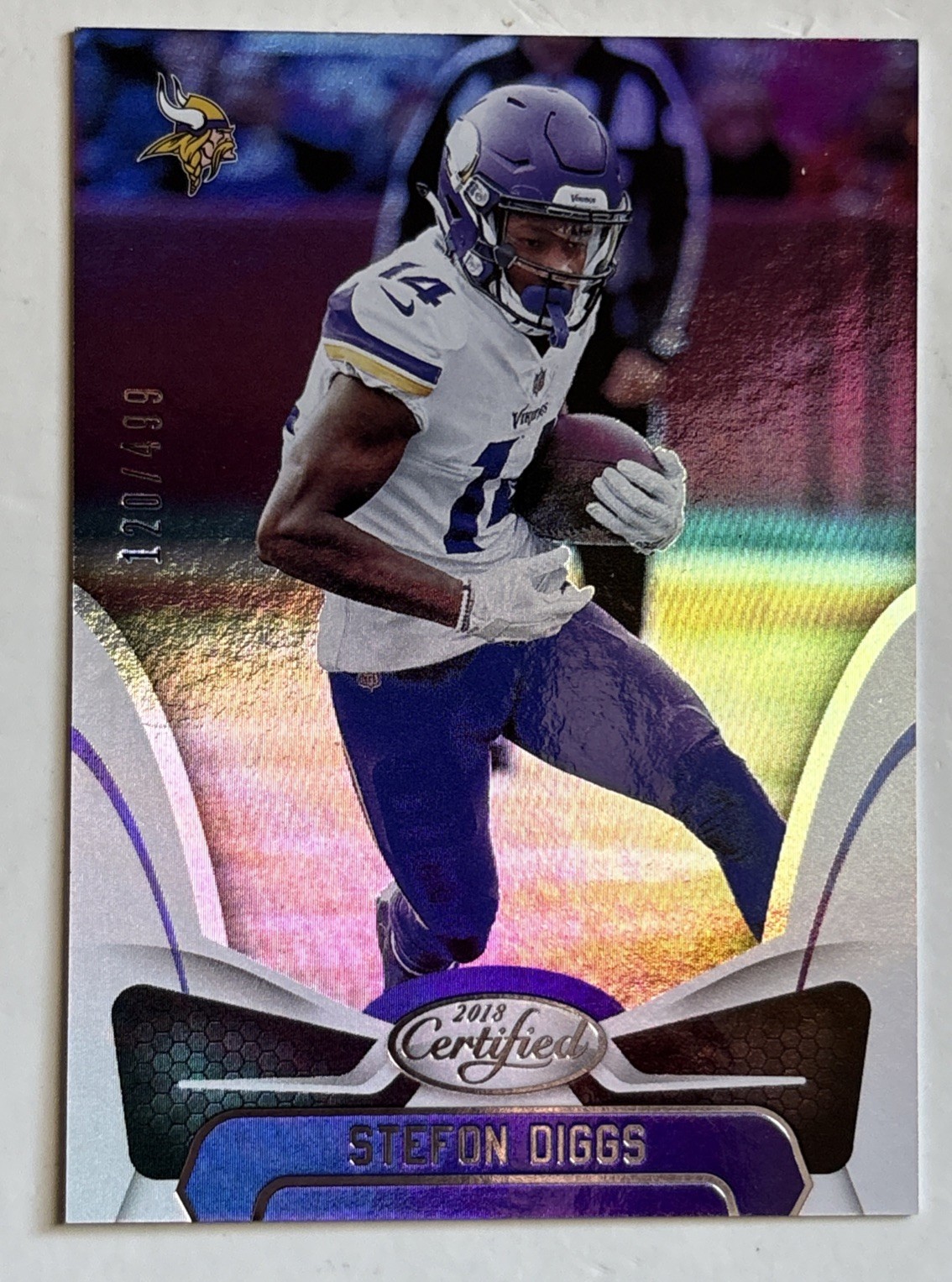 2018 Panini Certified #97 Stefon Diggs Mirror Silver #120/499 Vikings