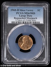 1960 Dd 1c Lincoln Memorial Cent Pcgs Ms 65 Red Lg Date Rpm Bu Uncirculated
