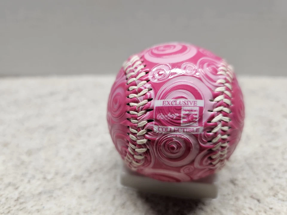 National Baseball HOF MLB Rawlings recuerdo rosa béisbol Cooperstown  Foto 3 de 4