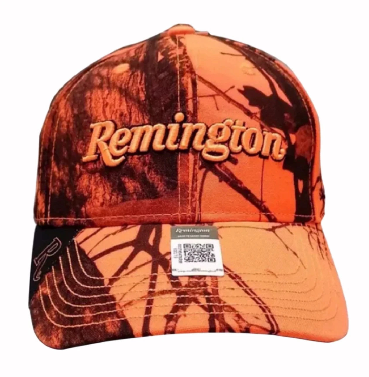 Remington Orange Mossy Oak Camo Embroidered Cap Hat - NEW Fast Free Ship