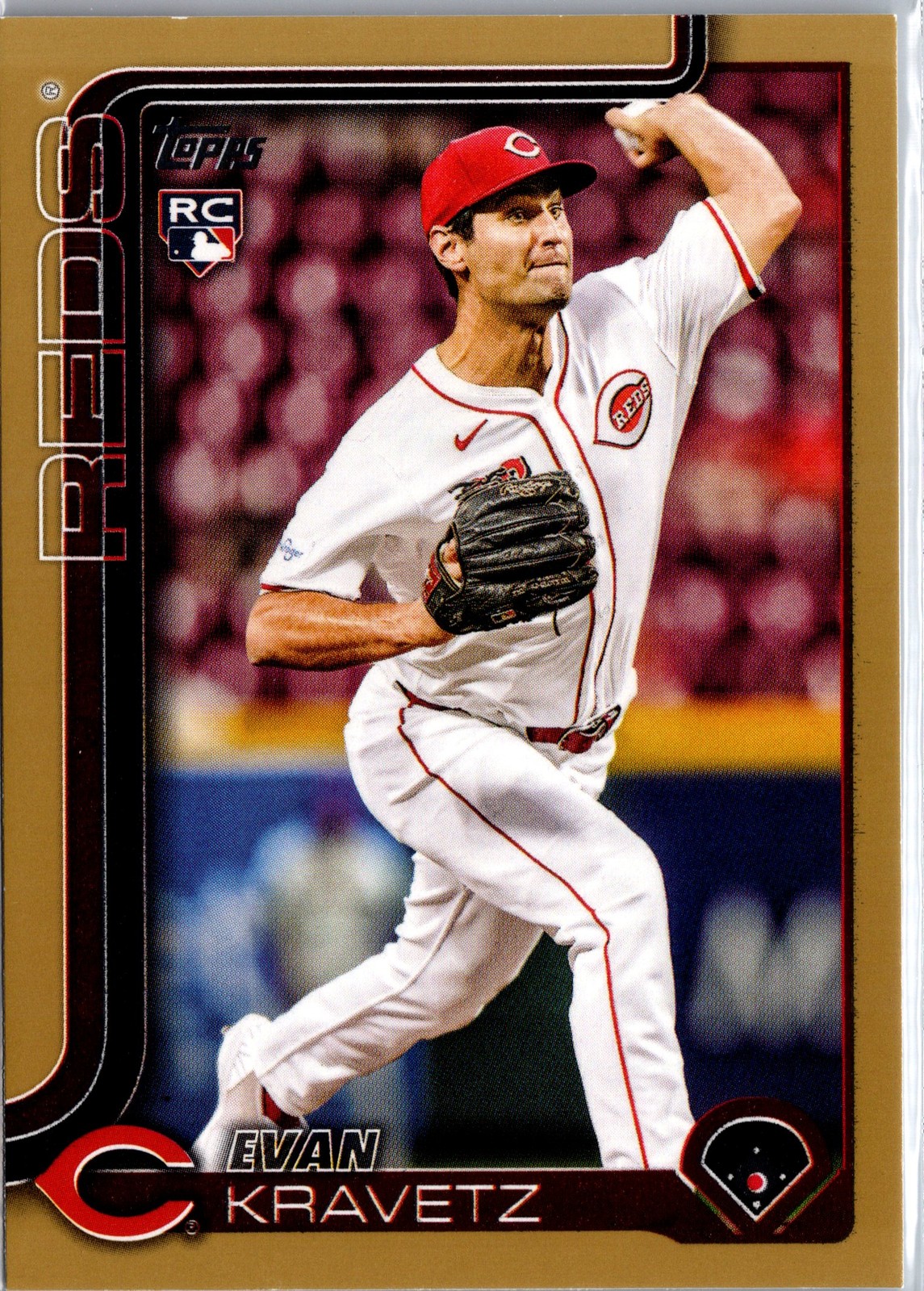 2025 Topps Update #US280 Evan Kravetz Gold #/2025