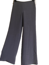 Naeem Khan Women's Olive Silk Lined Wide Leg Pants Size 6 Made in USA