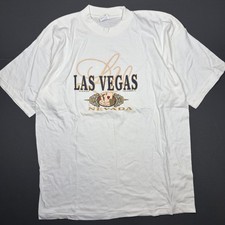 Vintage 90s Las Vegas Nevada Casino Graphic T Shirt Active-T Made in USA XL Y2K