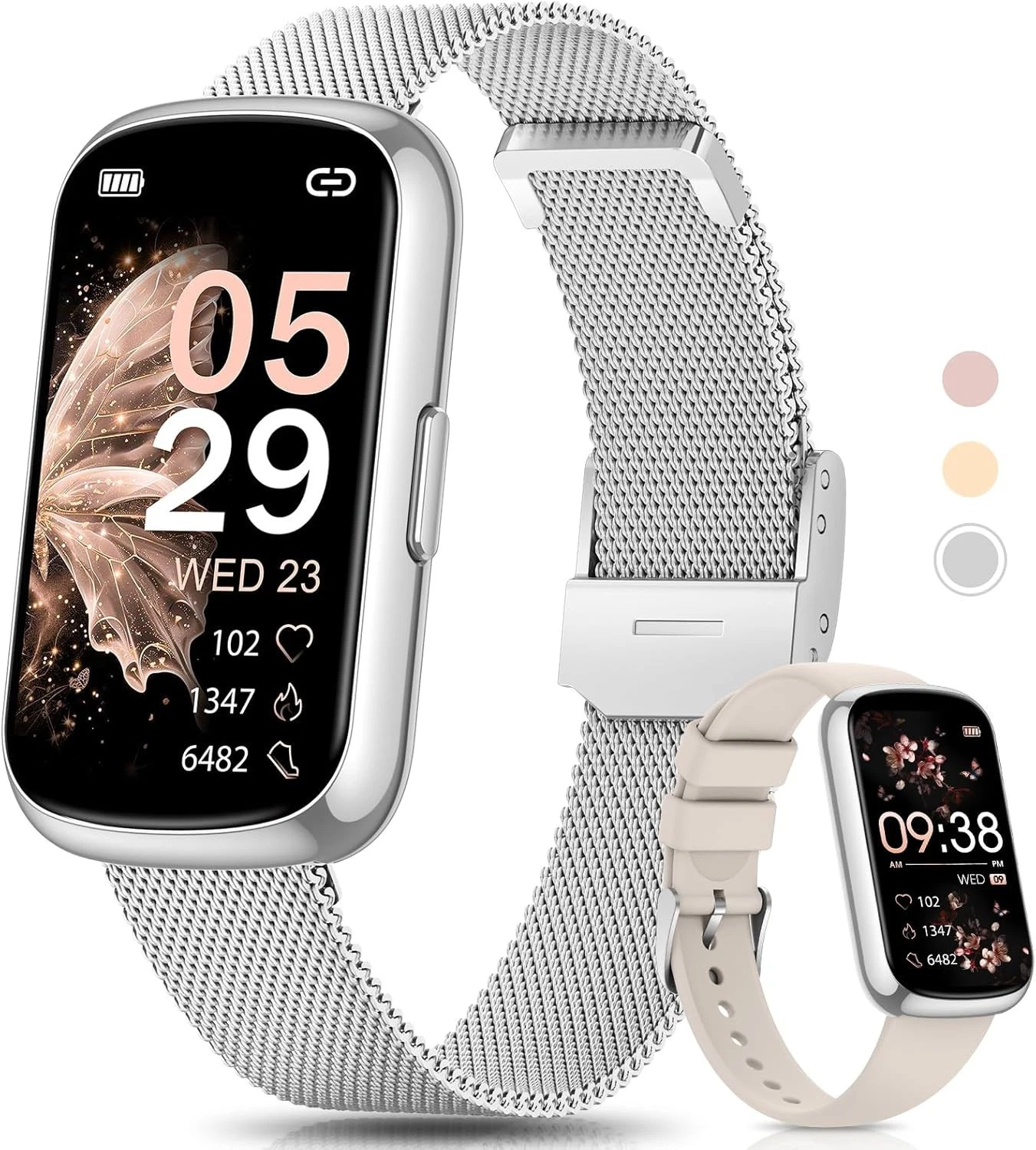Smart Watch Ladies Women with Phone Function Wristwatch for iOS Android Outdoor