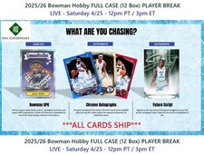 Aaron Wiggins 2025/26 Bowman Hobby FULL CASE 12 Box PLAYER BREAK #2