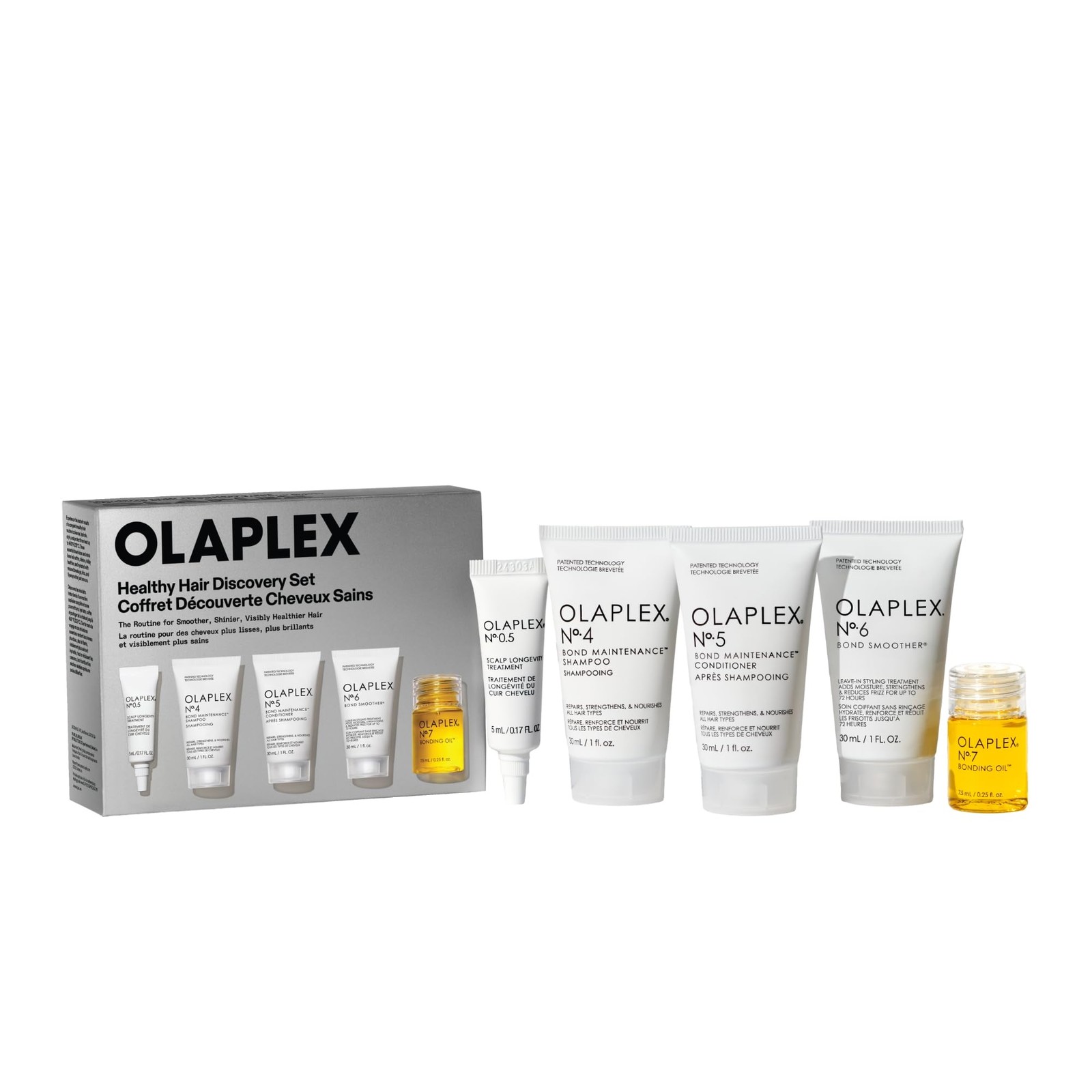Coffret cheveux sains avec shampooing et soin hydratant de 50ml