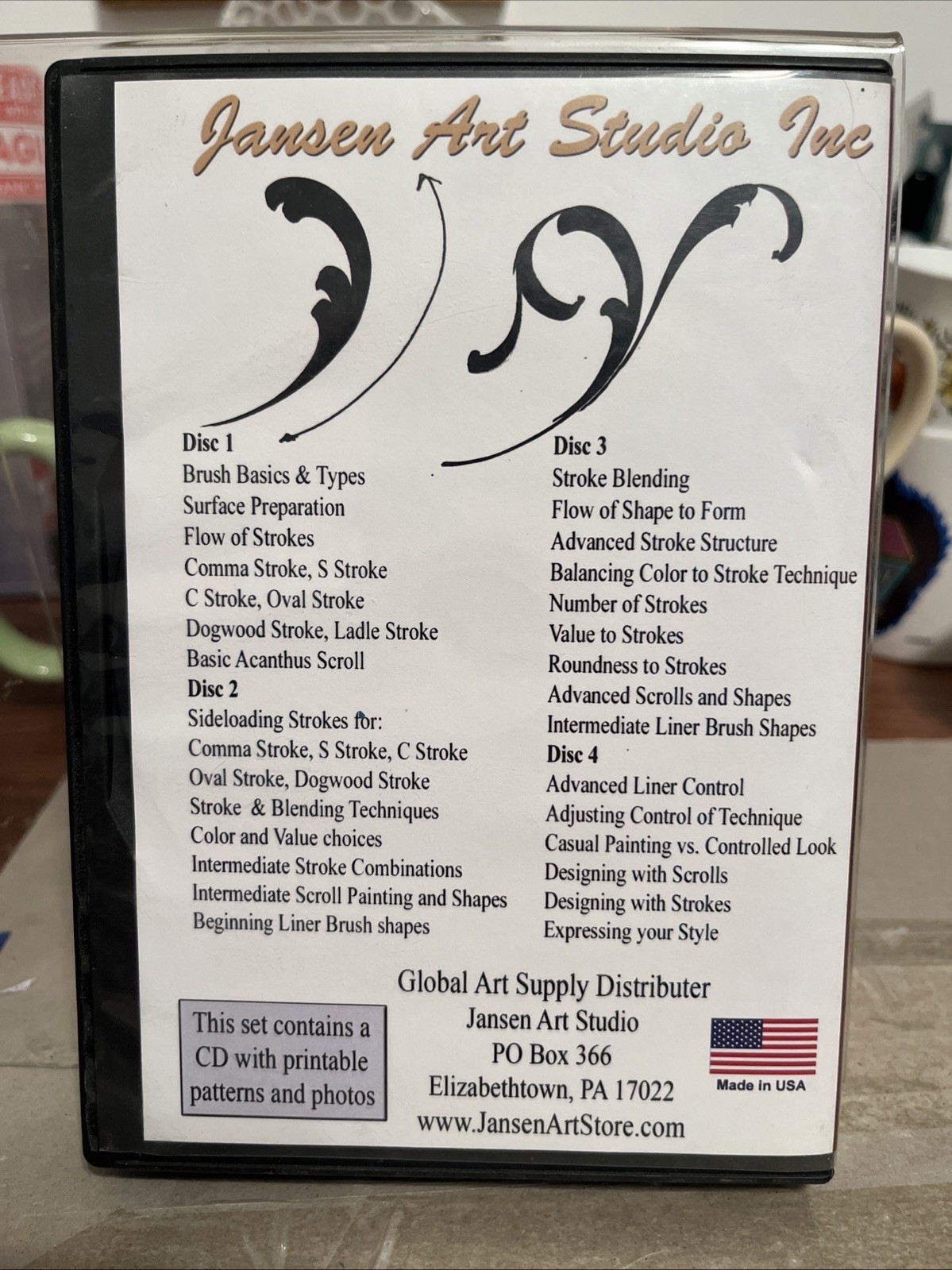 Strokes and Scrolls (DVD/CD Box Set) David Jansen Art Studio Painting ...