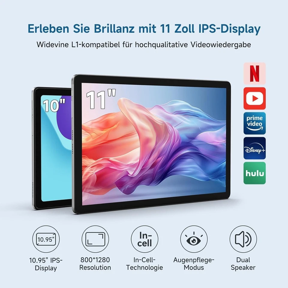 ALLDOCUBE iPlay60 Lite Tablet 11 Zoll Android 14 | 12GB RAM + 128GB ROM - Bild 2 von 4