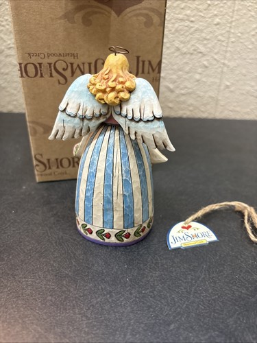 Jim Shore "Stitch And Sew Til You're Aglow" Angel Quilting Mini Figurine 2006 - Picture 3 of 5