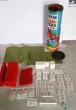 Halsam American Plastic Bricks / Elgo Plastics Set 735 Complete