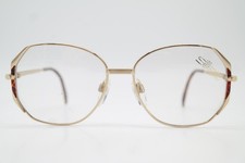 Vintage Silhouette M 6182 /30 Gold Red Oval Eyeglass Frame