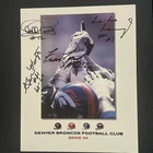 Denver Broncos Autographed Photo Gene Muntz Le Lo Lang Frank Lynch Odell Barry