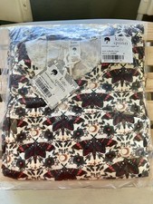  NIB Kate Quinn Women  s M Bamboo Jogger Set Dark Butterfly Night Halloween