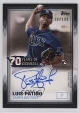 2021 Topps 70 Years of Baseball Series 2 Black 123/199 Luis Patino Auto 1t0h