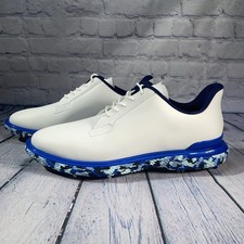G/Fore G4 Gallivan2r G/LOCK TPU Golf Shoes White Blue Camo Mens Sz 10.5
