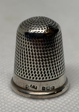Victorian Sterling Silver Thimble – Birmingham 1868 – James Swann – Size 5