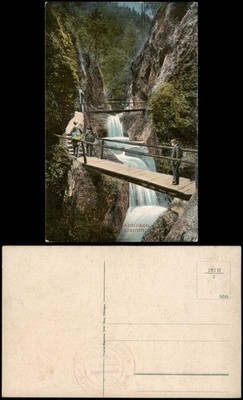 Almbachklamm-Marktschellenberg   Almbachklamm Almbach Wasserfall Waterfall 1910