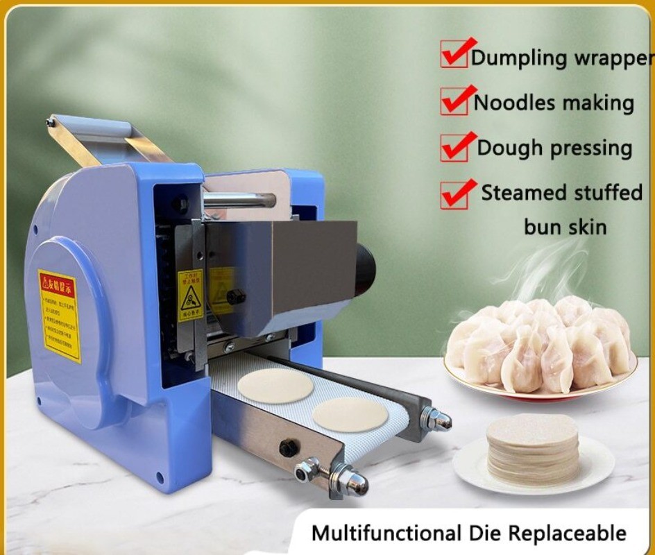 Kommerzieller kleiner vollautomatischer Teigroller für Knödelteigund Wonton-Teig