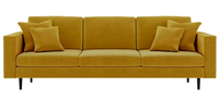 Gelb Stoff Couchen Polster Sofa Wohnzimmer Design Sofas Neu Xxl Big Viersitzer