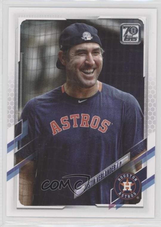 2021 Topps Image Variation SP (Batting Practice) Justin Verlander #112 03q0